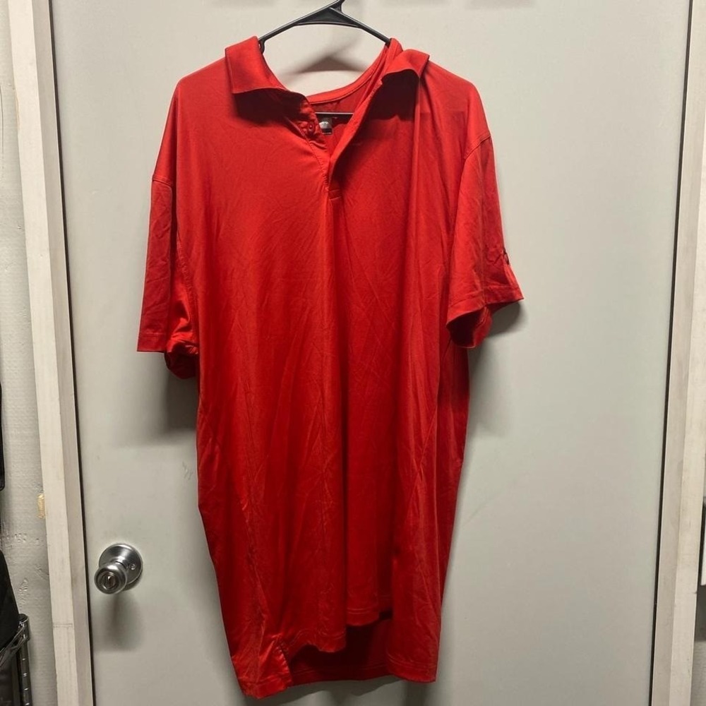 Callaway Polo Shirt Mens Opti-Dri Performance‎ Red Large Tall Excellent